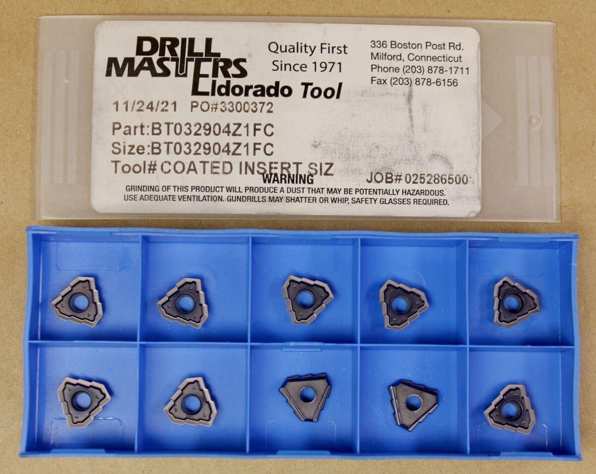 Picture of Drill Masters "Eldorado" Etsts000091 Gun Drill Inserts